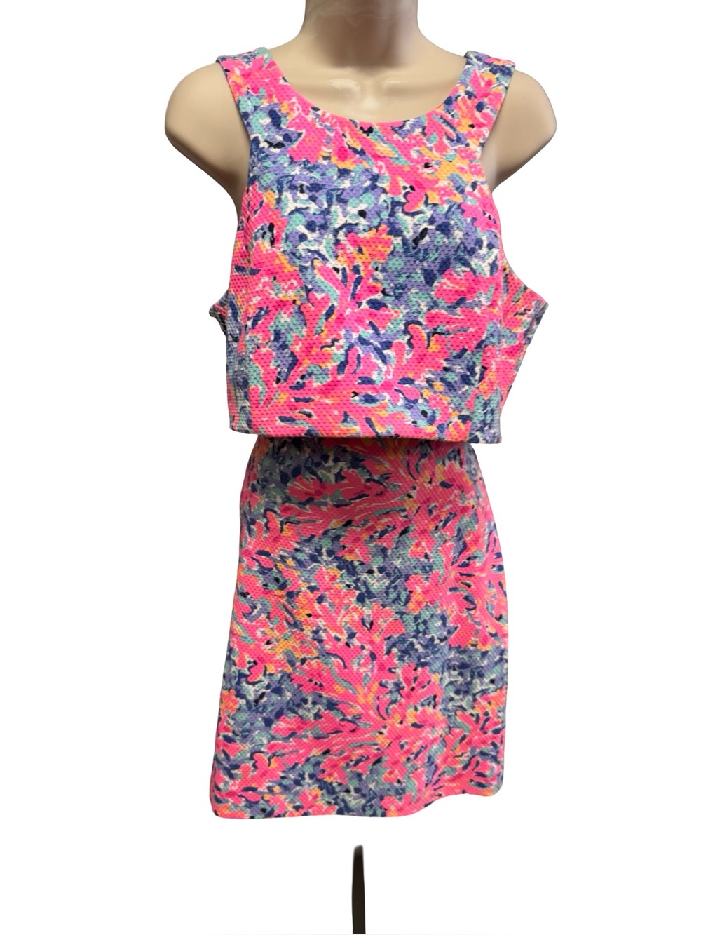1651 / Lilly Pulitzer Mallika 2PC Crop Top & Skirt Set Sz Large